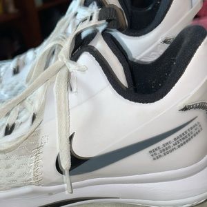 Nike LeBron Witness 5 White Black Leather only have been worn once or twice.